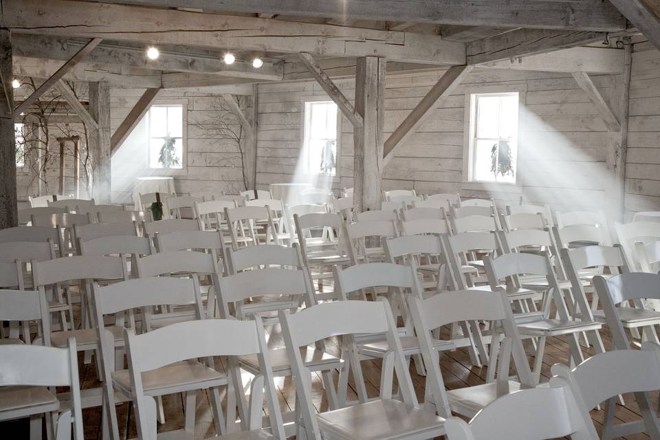 White chairs