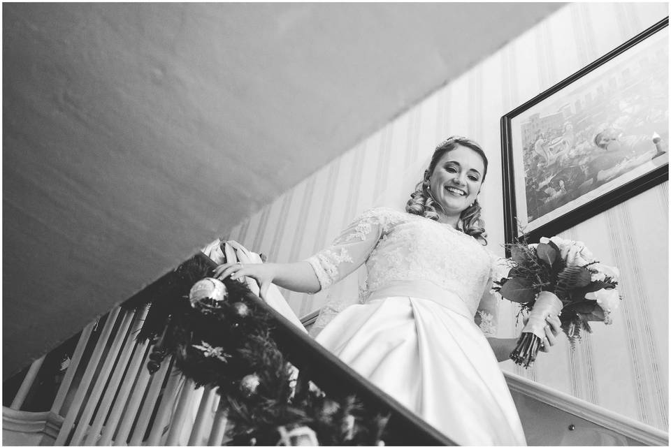 Bride with bouquet