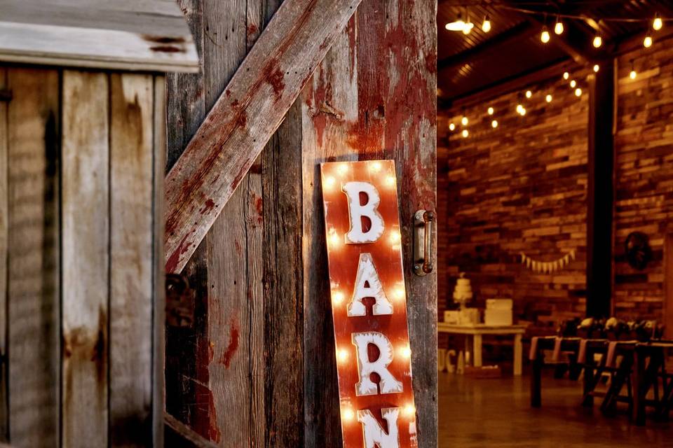 Barn Marquee Sign