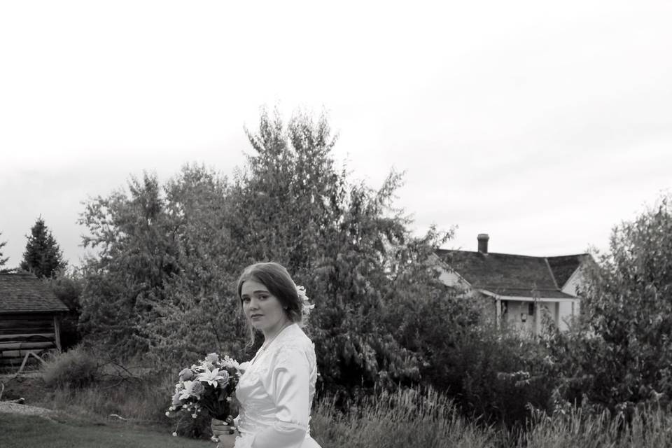 B/W Bride
