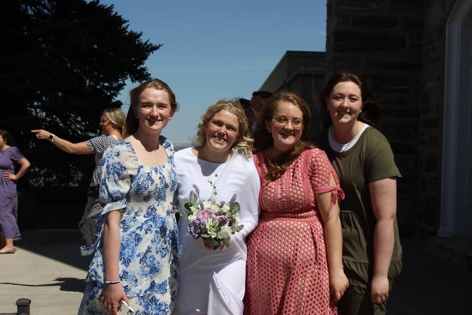 Bride and Bridesmaids
