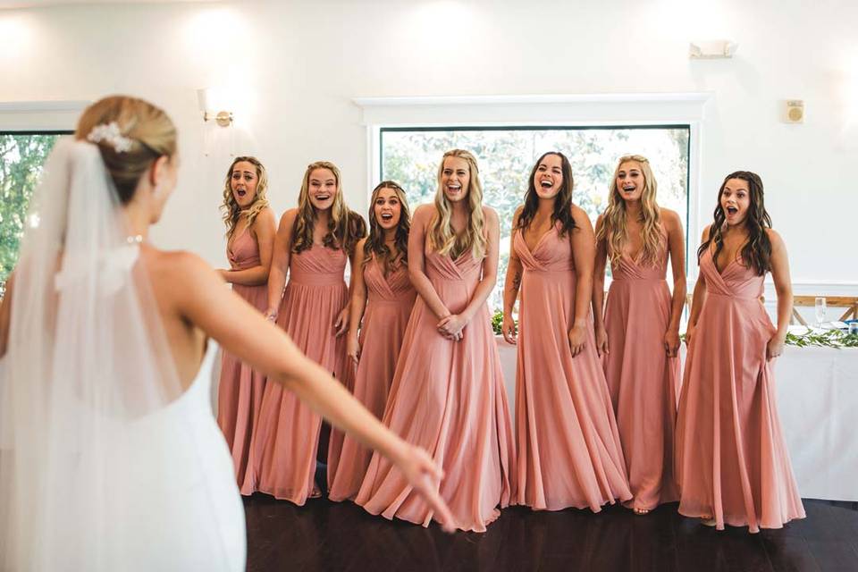 Reveal with Bridesmaids