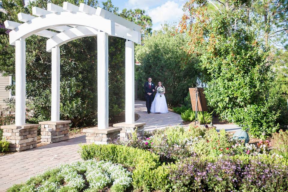 Walking Down Dramatic Aisle