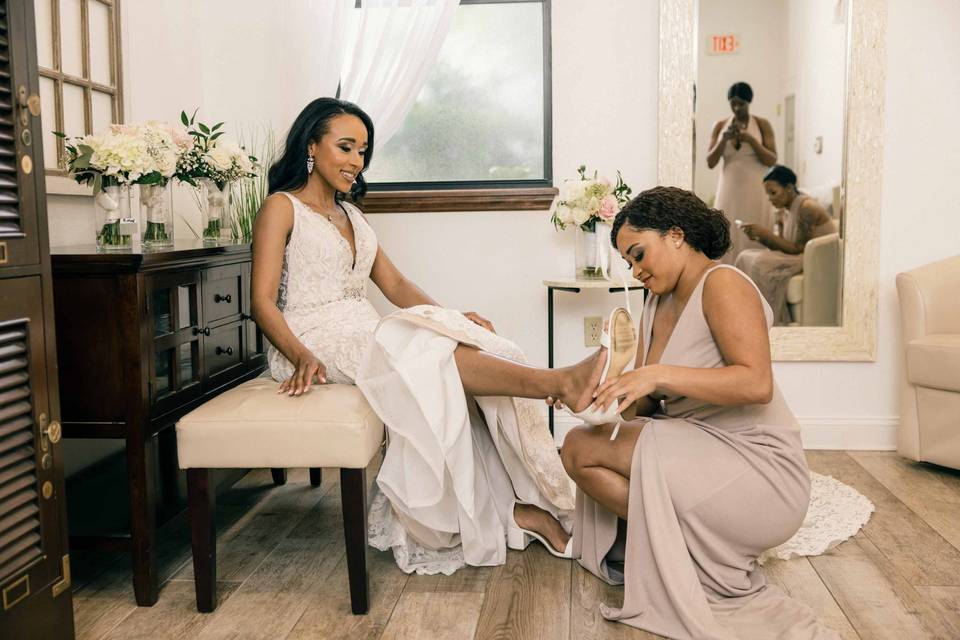 Bride Getting Ready