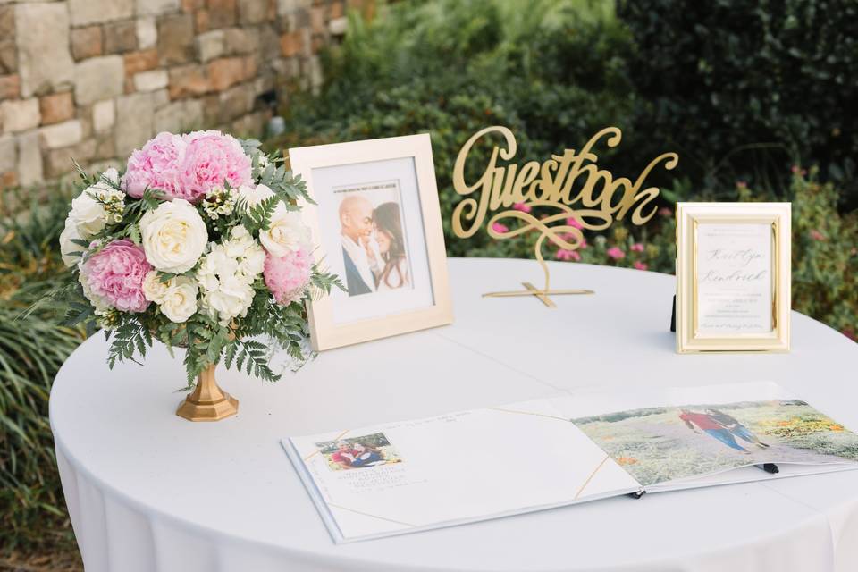 Guest Book Table