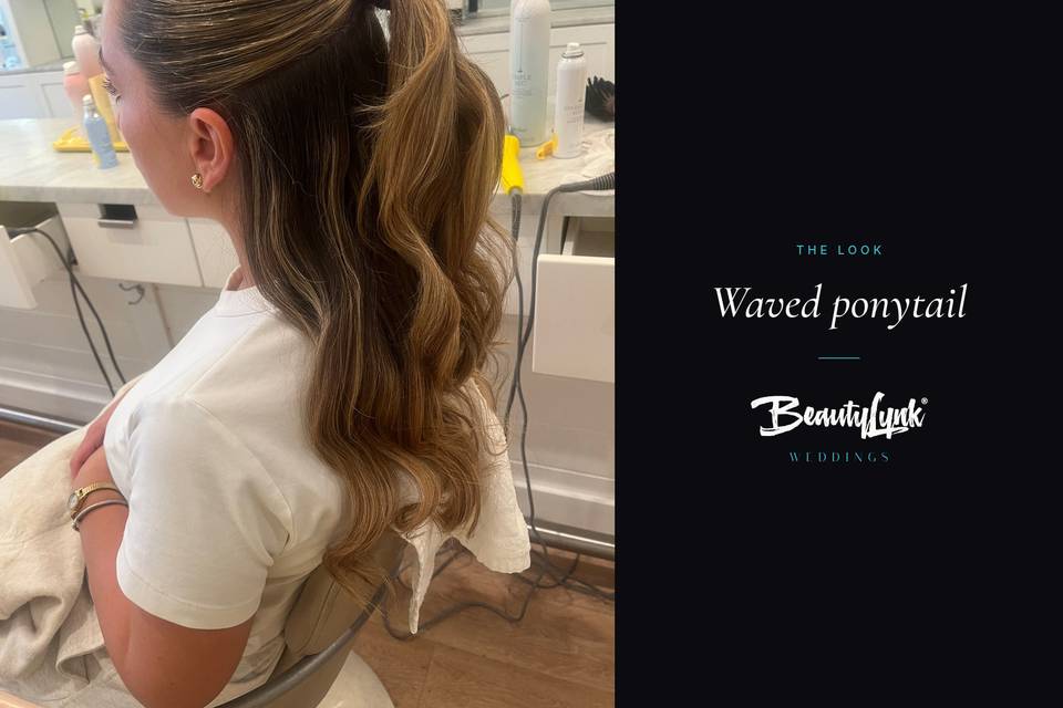 Waved ponytail
