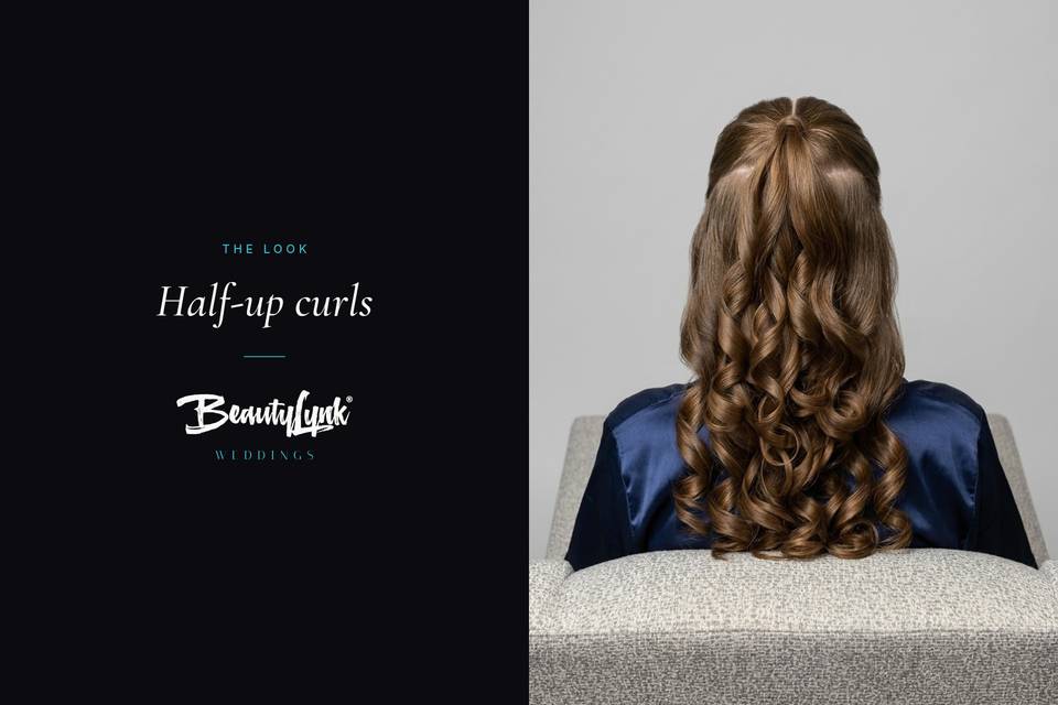 Half-up curls
