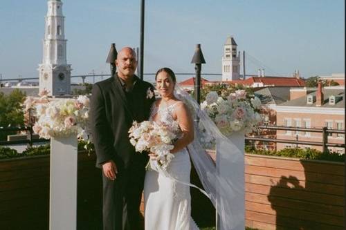 Modern Rooftop Wedding