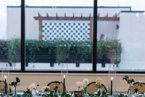 Modern White  + Black Wedding