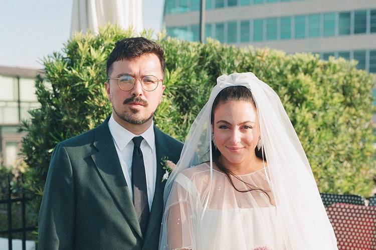 Funky Rooftop Wedding