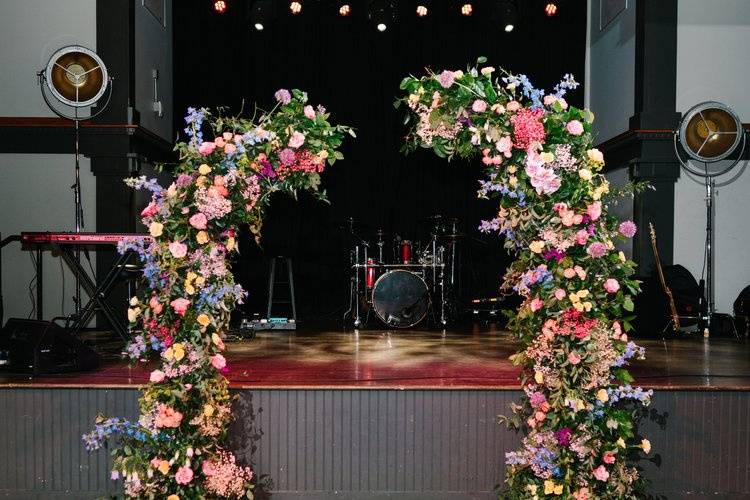 Colorful Industrial Wedding