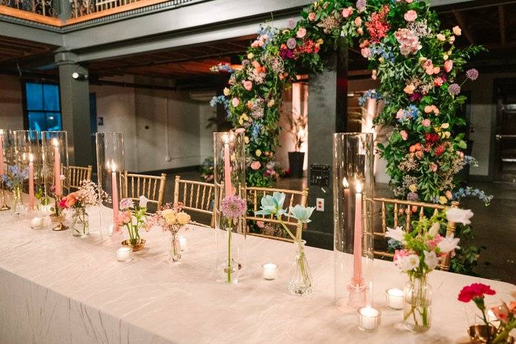 Colorful Industrial Wedding