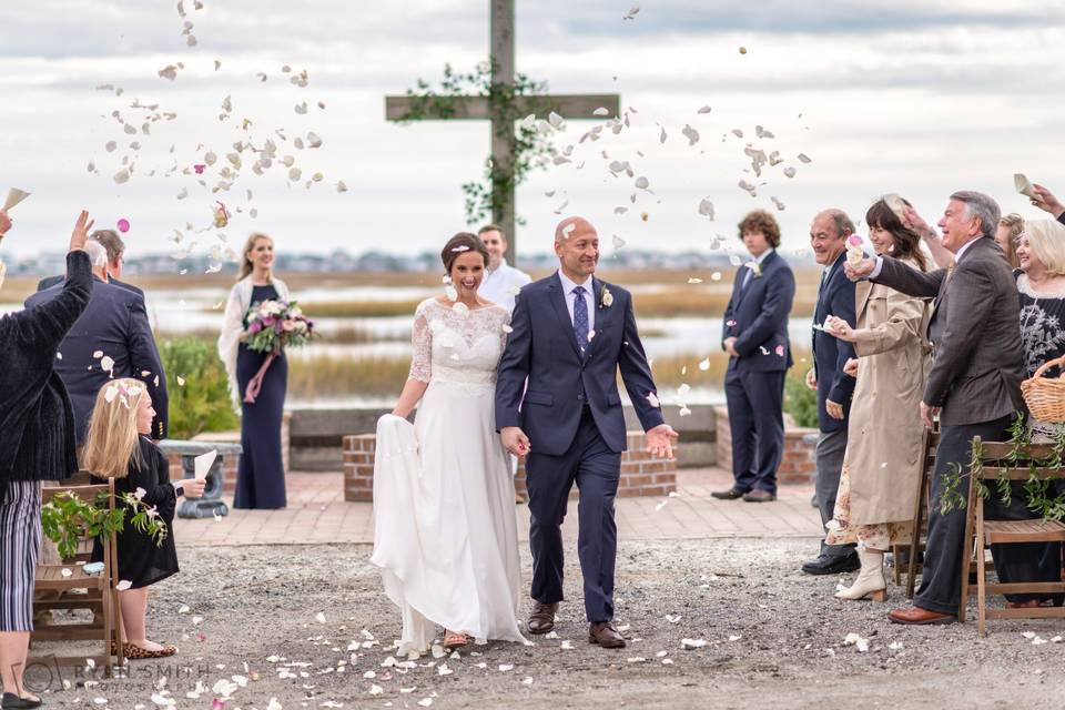 Flower petal toss