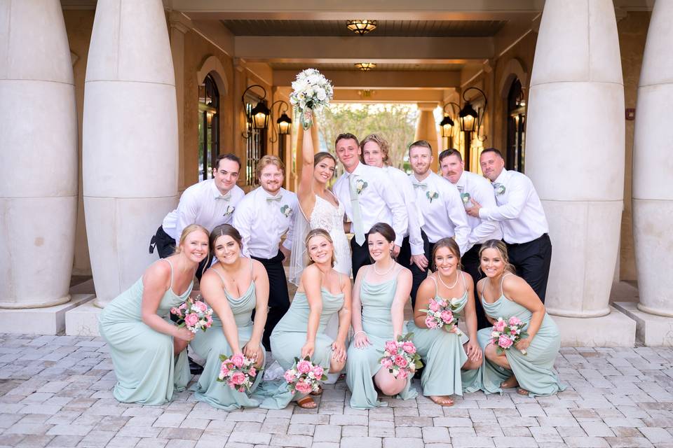 Kiss under the gazebo