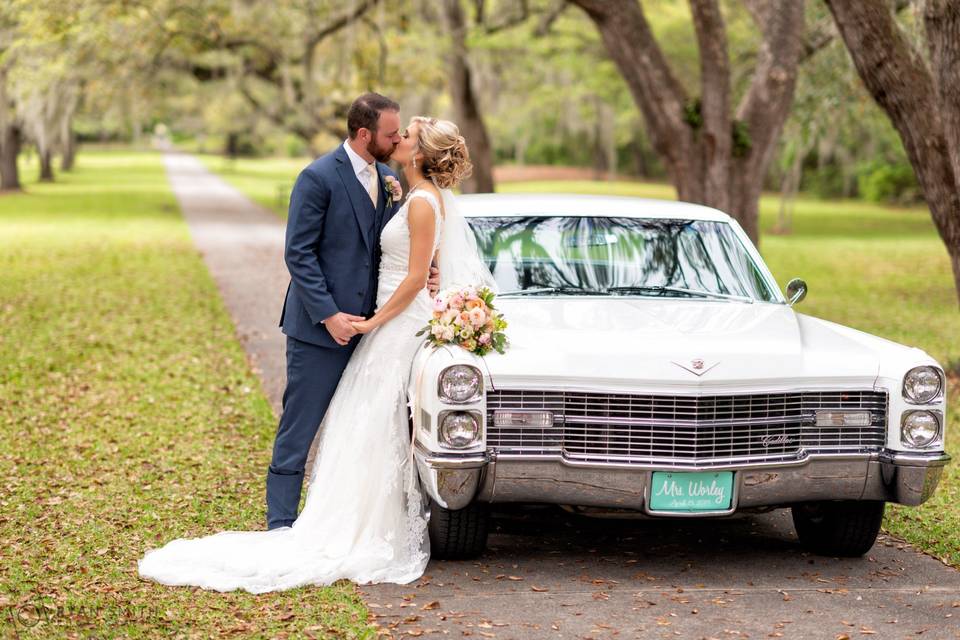 Classic Car at wedding