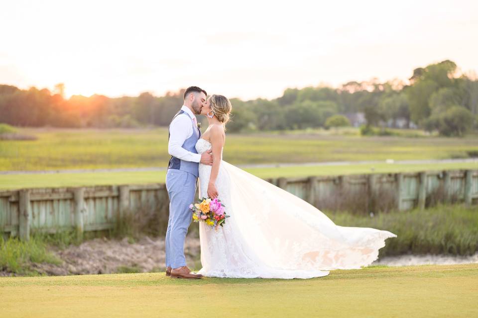 Dress blowing in the wind