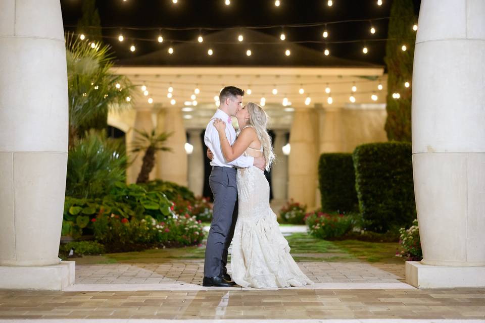 Nighttime in the courtyard