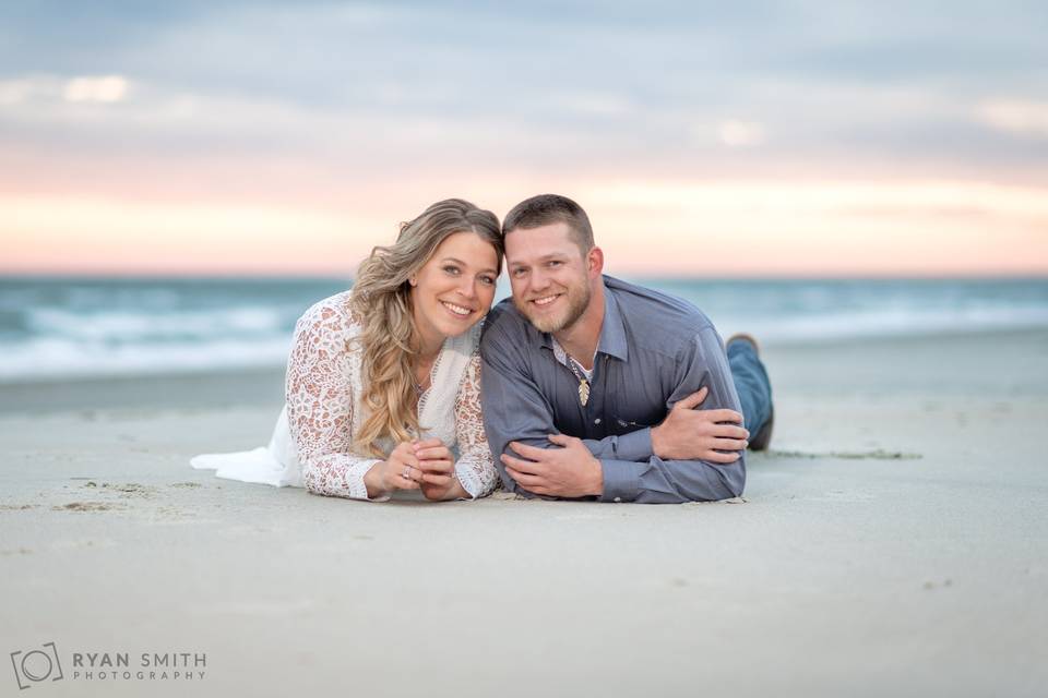 Engagement on the beach