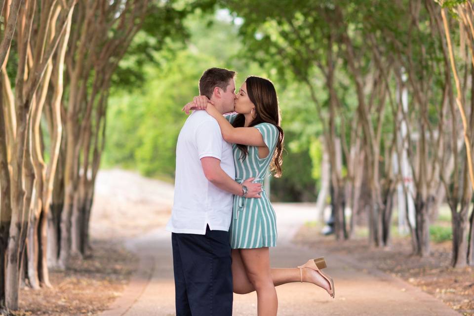 Engagement on the river walk