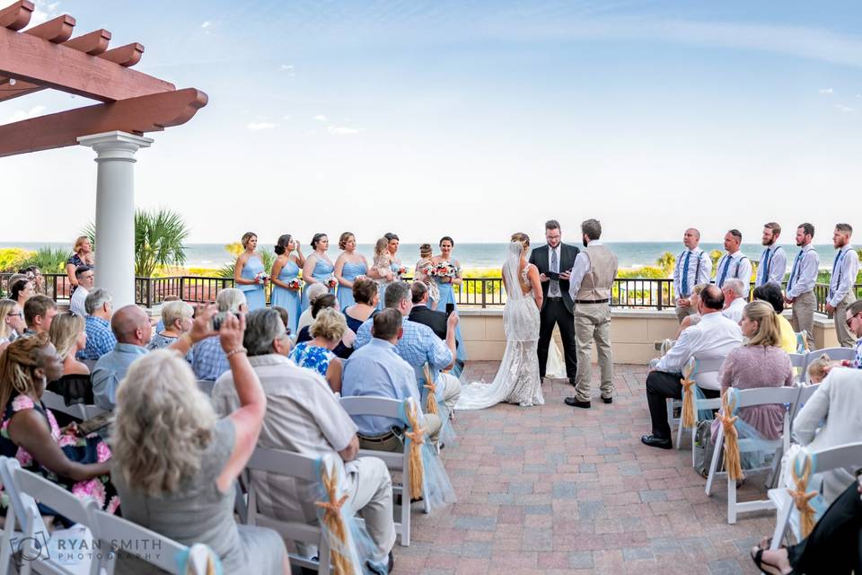 Wedding on the balcony