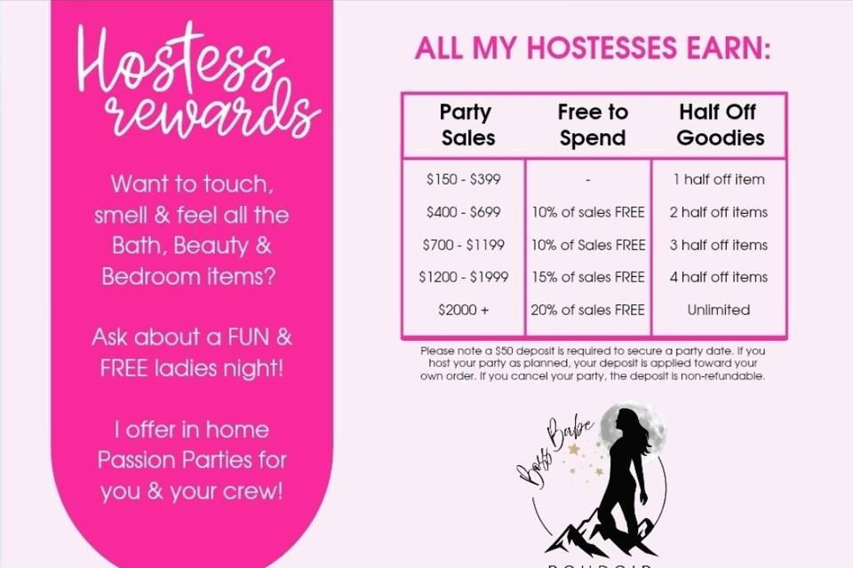 Girls Night In Hostess Rewards