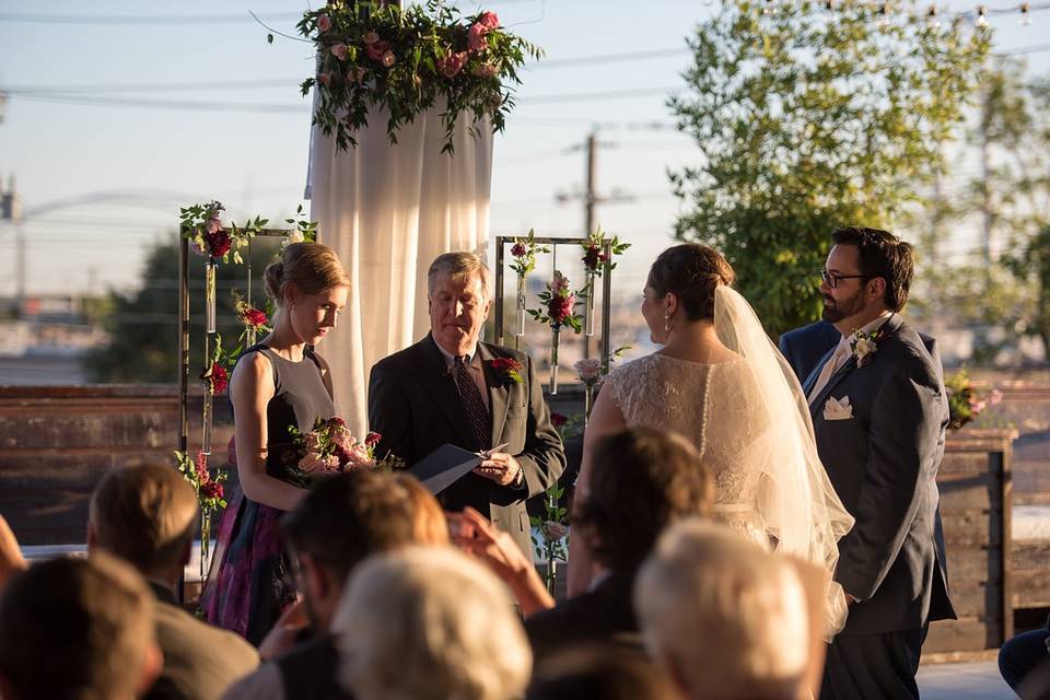 Rooftop wedding