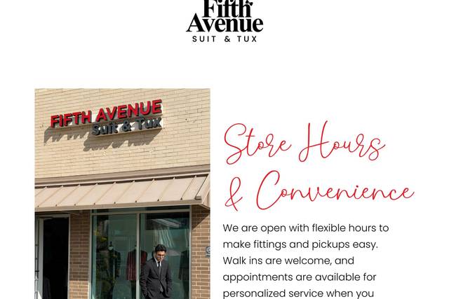 Fifth Avenue Suit and Tux