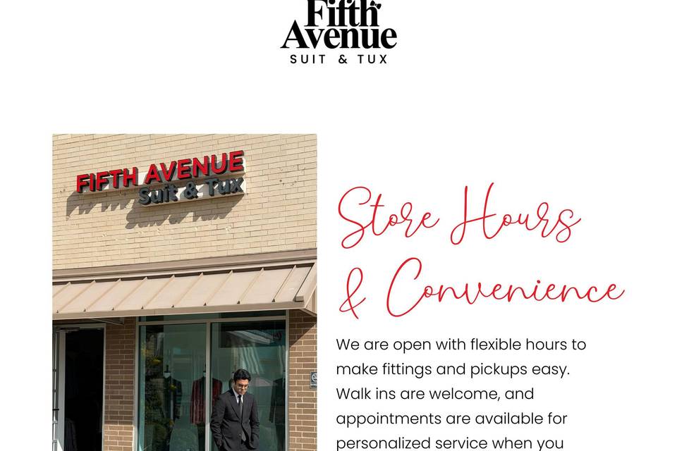 Fifth Avenue Suit and Tux