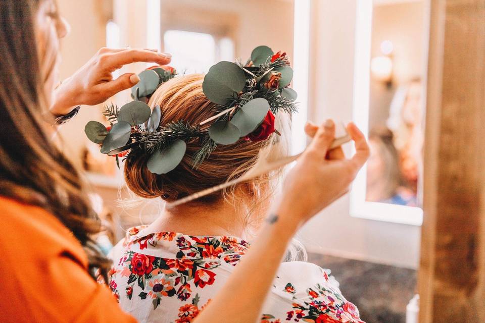 Floral hair piece