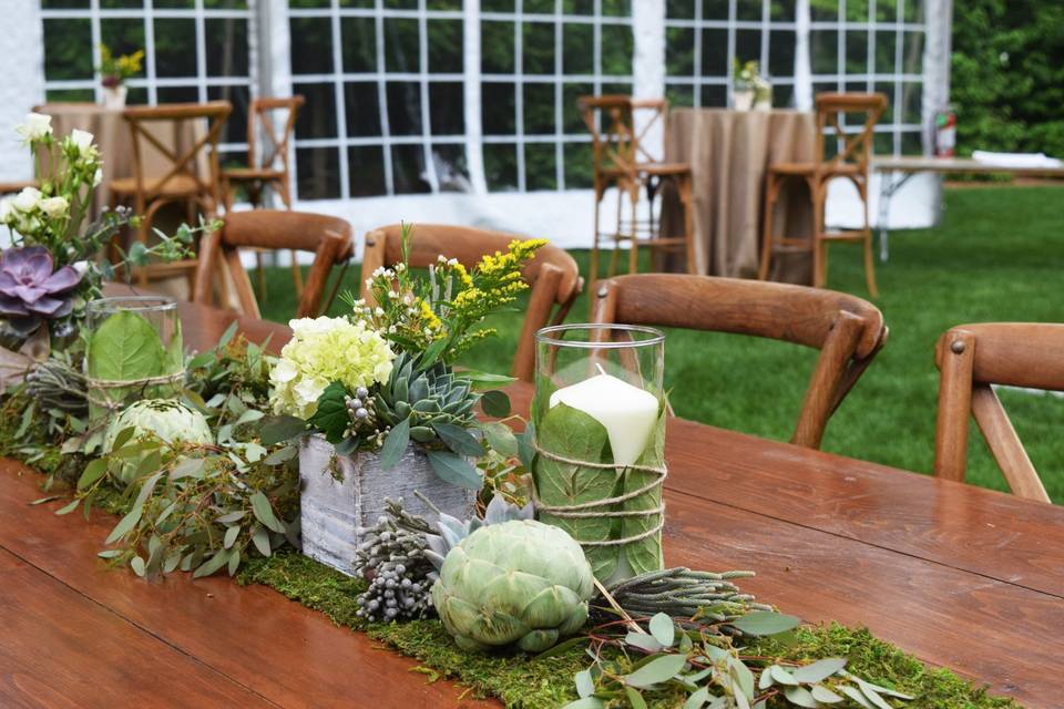Rustic Wedding Table Setting