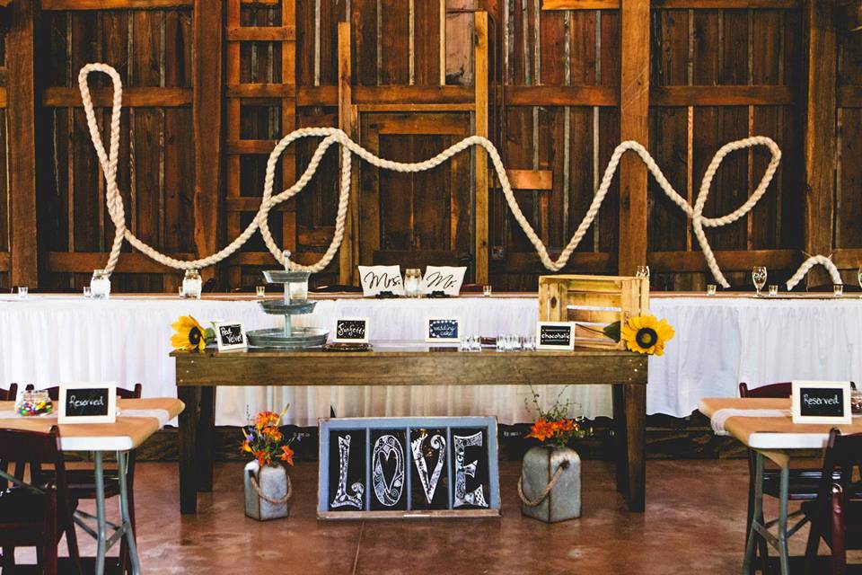 Sweetheart table