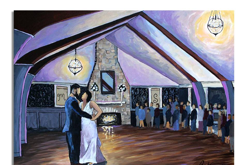 Your Live Wedding Artist Brad Geers