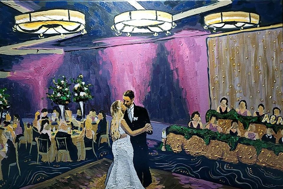 Your Live Wedding Artist Brad Geers