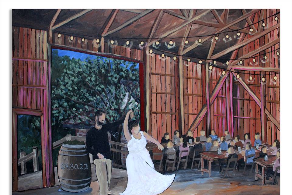 Your Live Wedding Artist Brad Geers