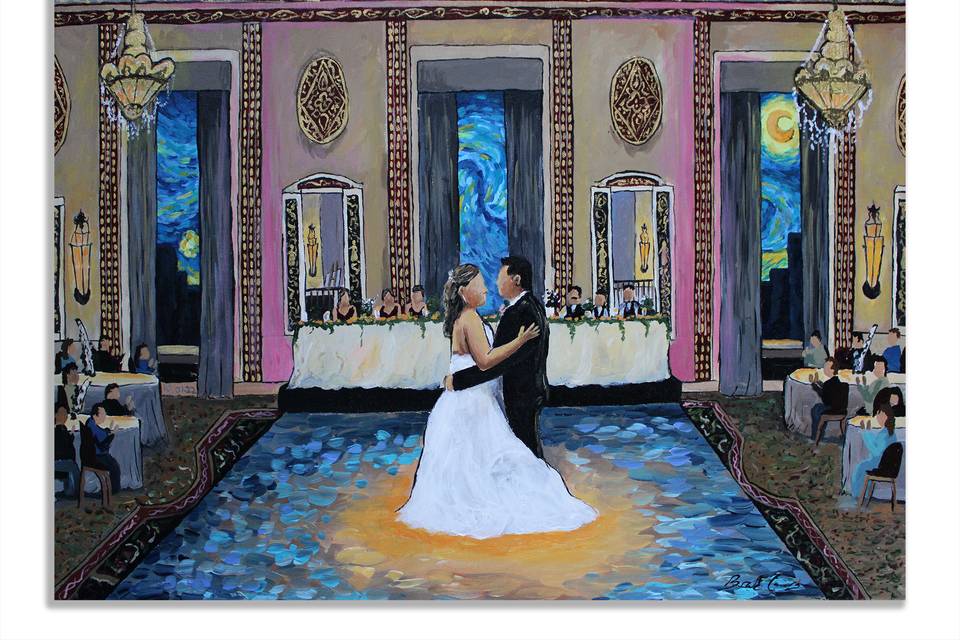 Your Live Wedding Artist Brad Geers