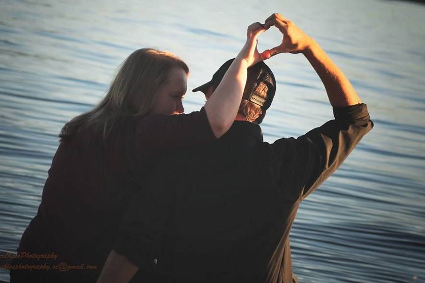 Couple by the lake