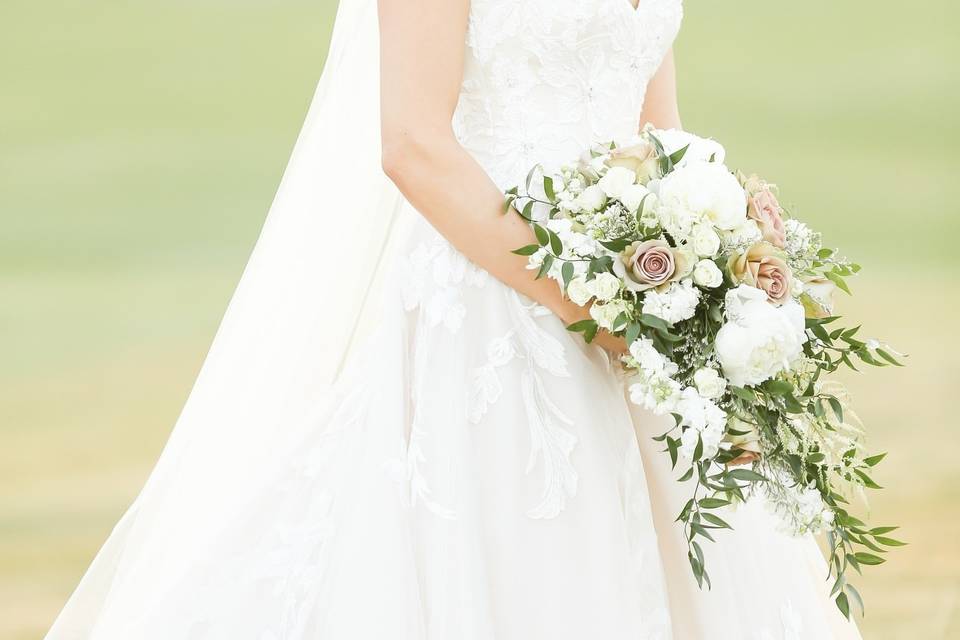 Bridal Bouquet Cascade Style