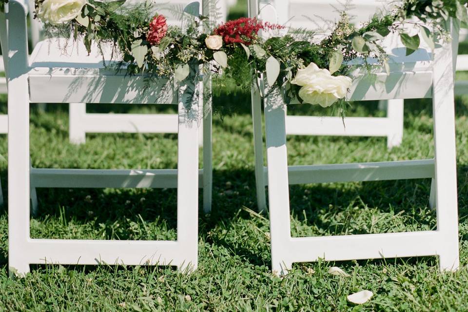 Wedding ceremony area