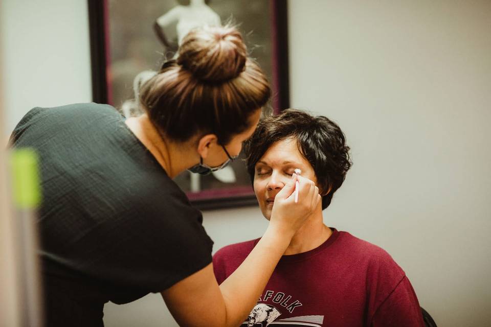 Bridal makeup by Camryn