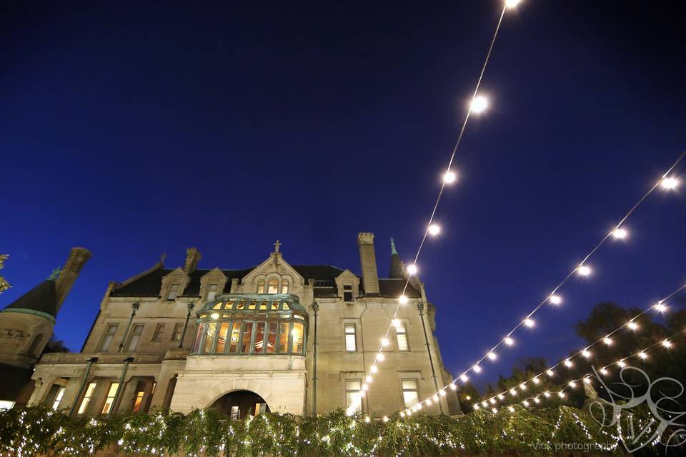 Mansion at night