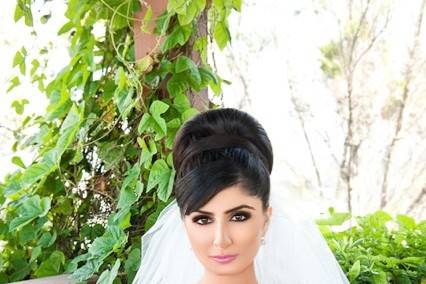 Persian bride at private residence in Hollywood Hills, CA.