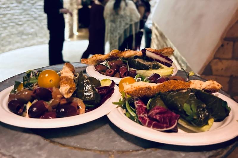 Passed appetizers for wedding