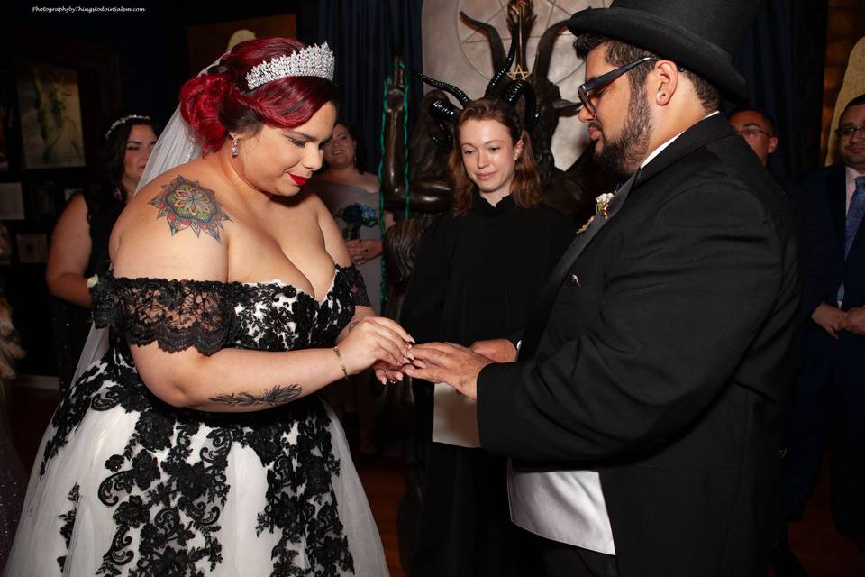 Gothic style wedding in Salem