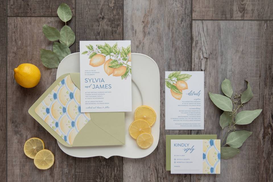 Citrus Inspired Summer Wedding