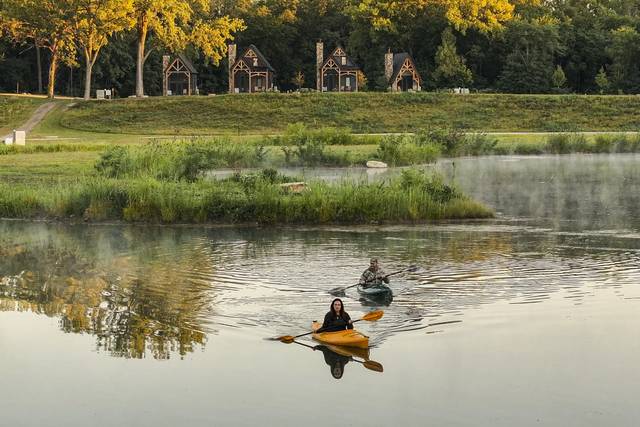 Front lake kayaking