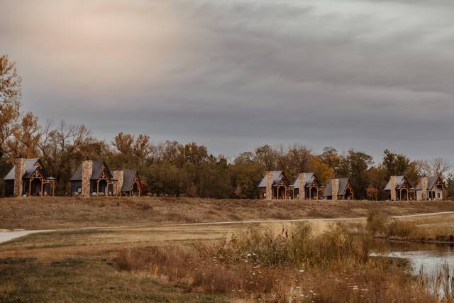 Cabins in the fall