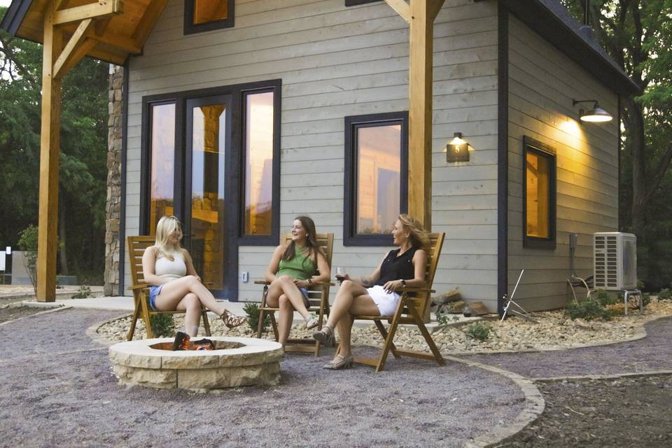 Private outdoor firepit