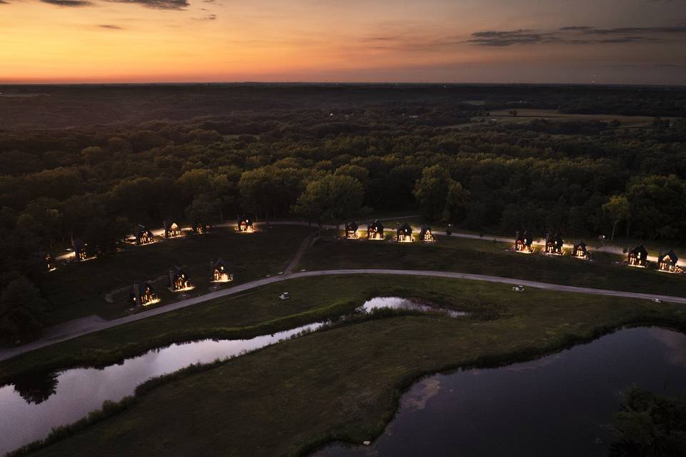 Property at dusk