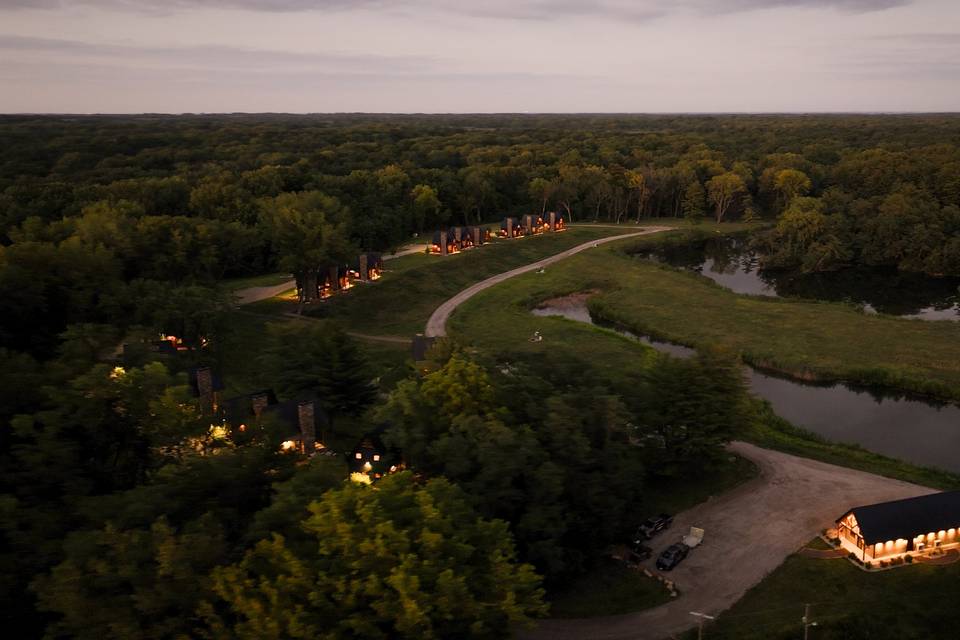 Property at dusk