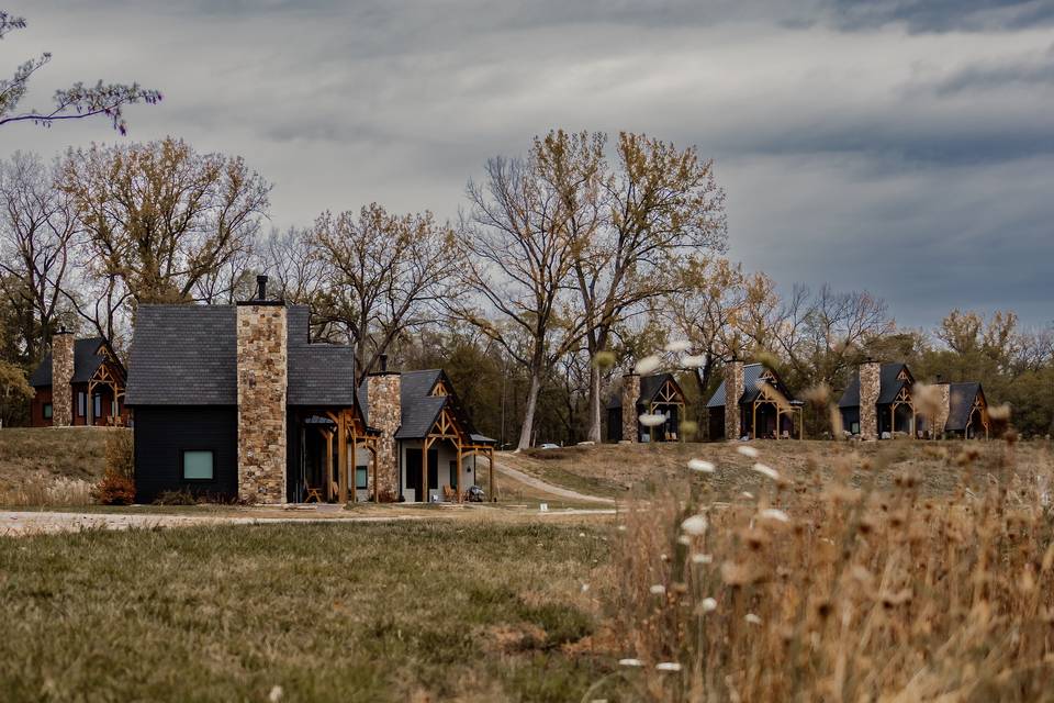 Cabins in the fall